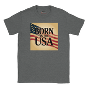 Soft cotton American flag style music tee