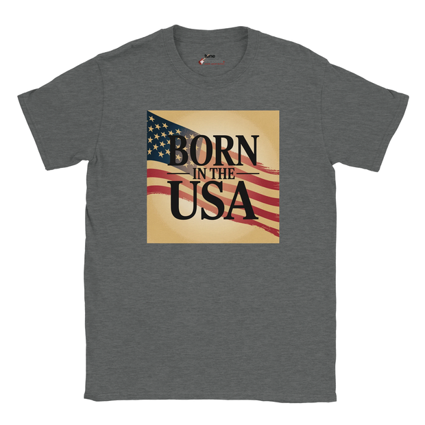 Soft cotton American flag style music tee