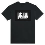 Heavyweight cotton tee with bold piano key graphic on front